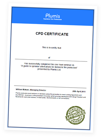 Plumis CPD Certificate
