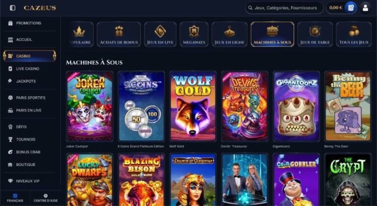 Découvrez les Meilleures Offres de Casino Cazeus en Ligne en France