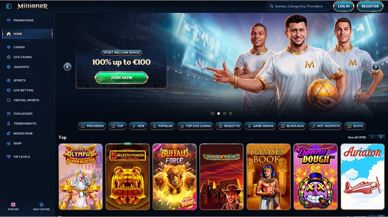 Millioner casino bonus, millioner online casino